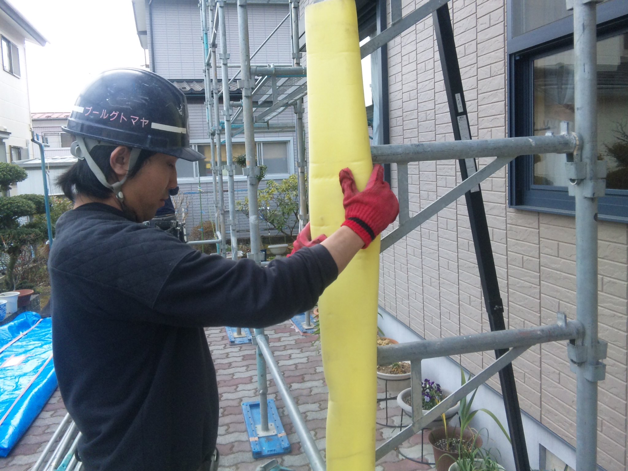 自由ヶ丘 小島さん 足場組立2