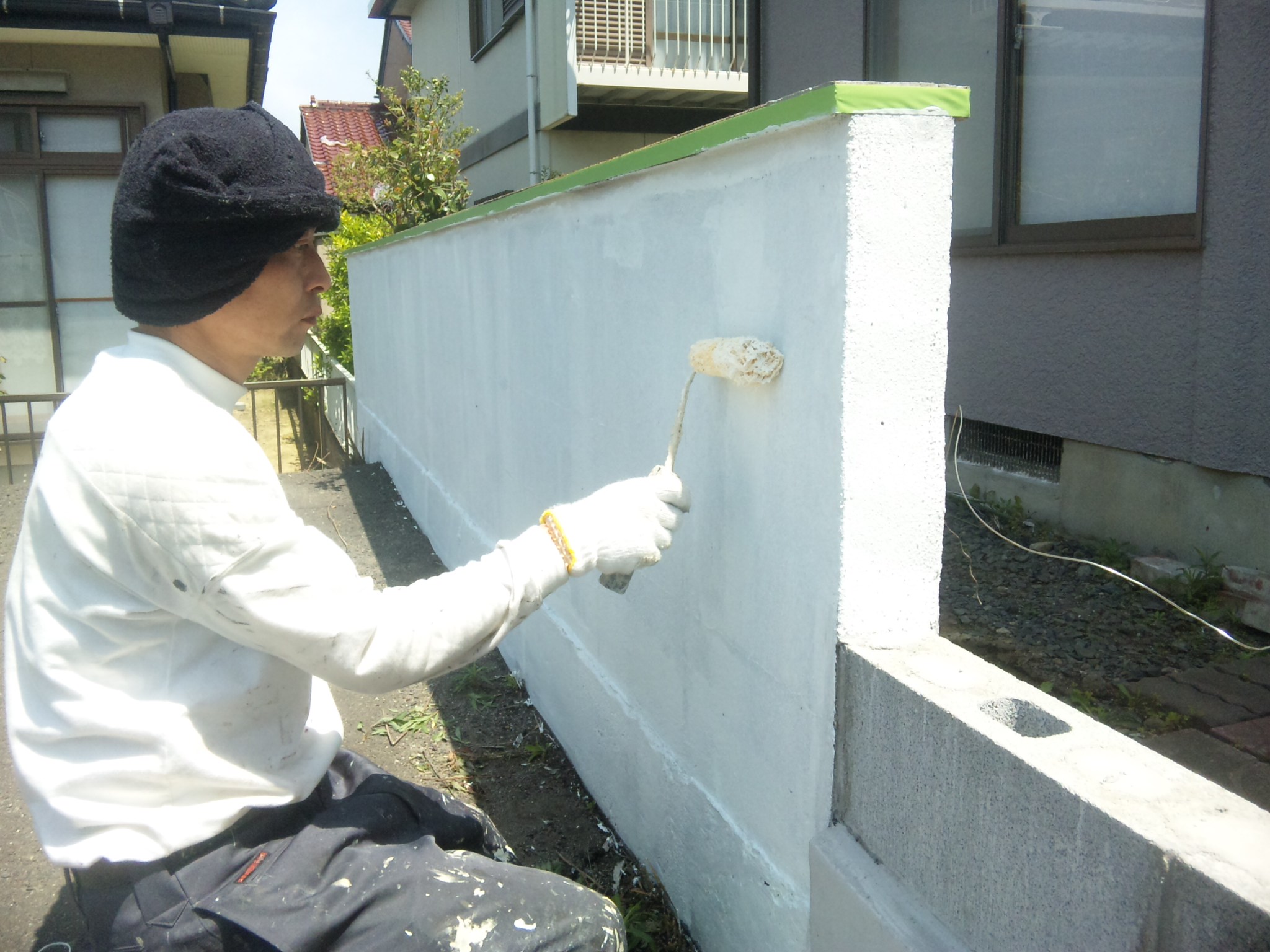 下塗り、仕上げ塗り