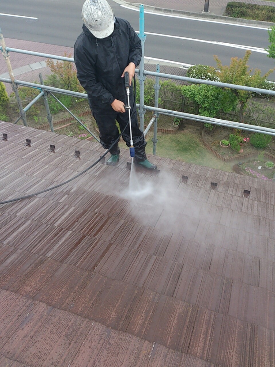 130530屋根洗浄